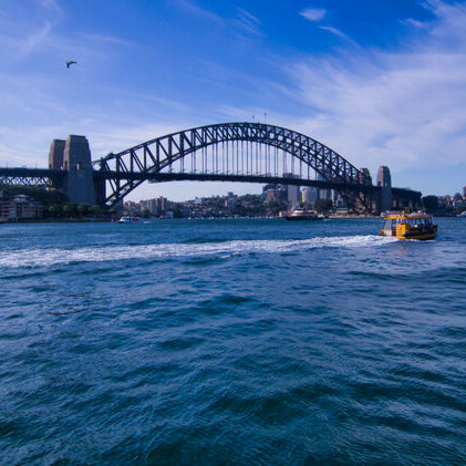 Sydney Harbour featuring the Sydney Harbour Bridge on Firefighters Family Day