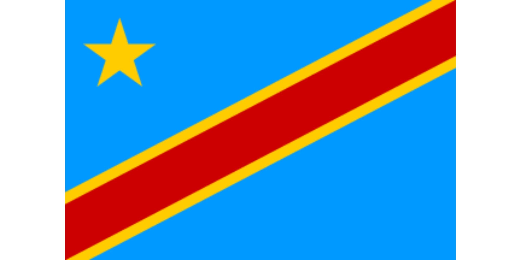 The Democratic Republic of the Congo National Flag