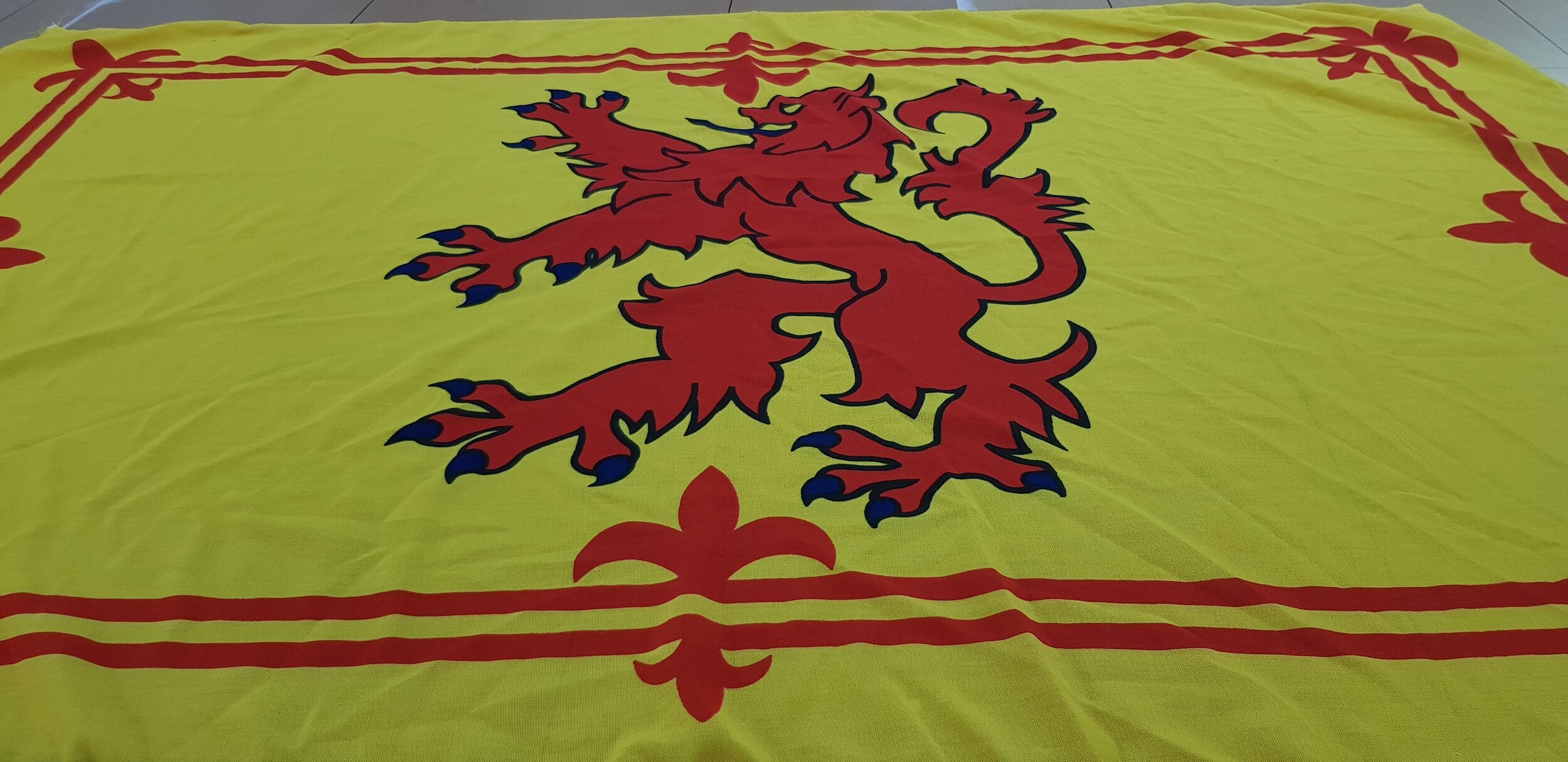 Lion rampant of scotland flag