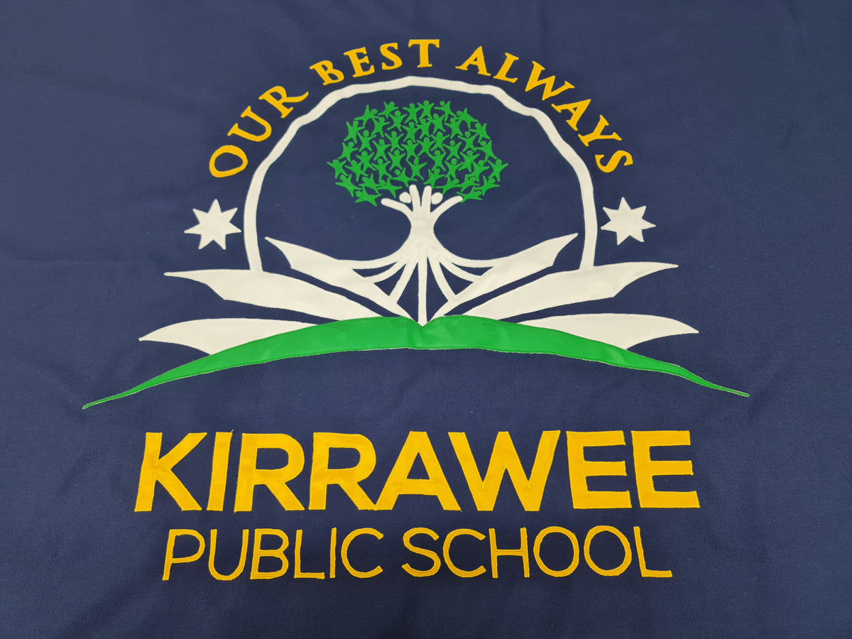 Kirrawee Public School flag made by Harry West Flags