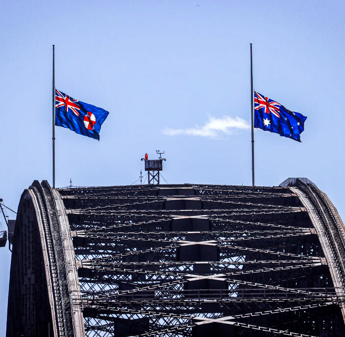 Why is the Australian Flag at half mast today?