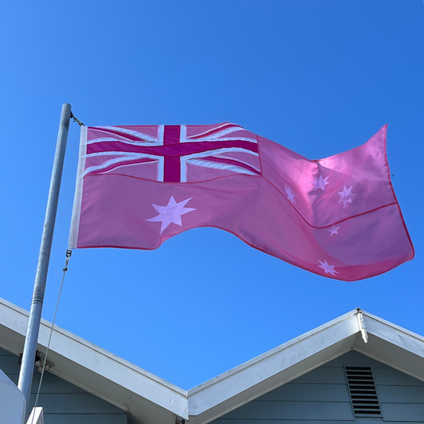 Breast Cancer Awareness Australian National Flag