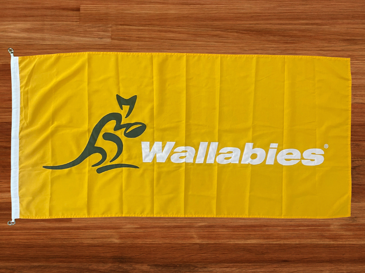 Fully sewn wallabies flag