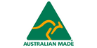 Australian made Green and Gold Kangaroo logo