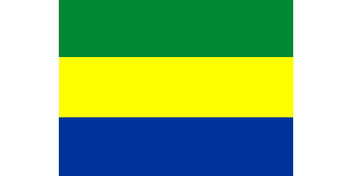 Gabonese flag 