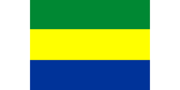 Gabonese flag 