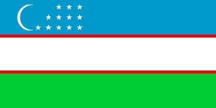 Uzbekistani flag 