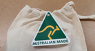 Sustainable packaging and Australian made flag