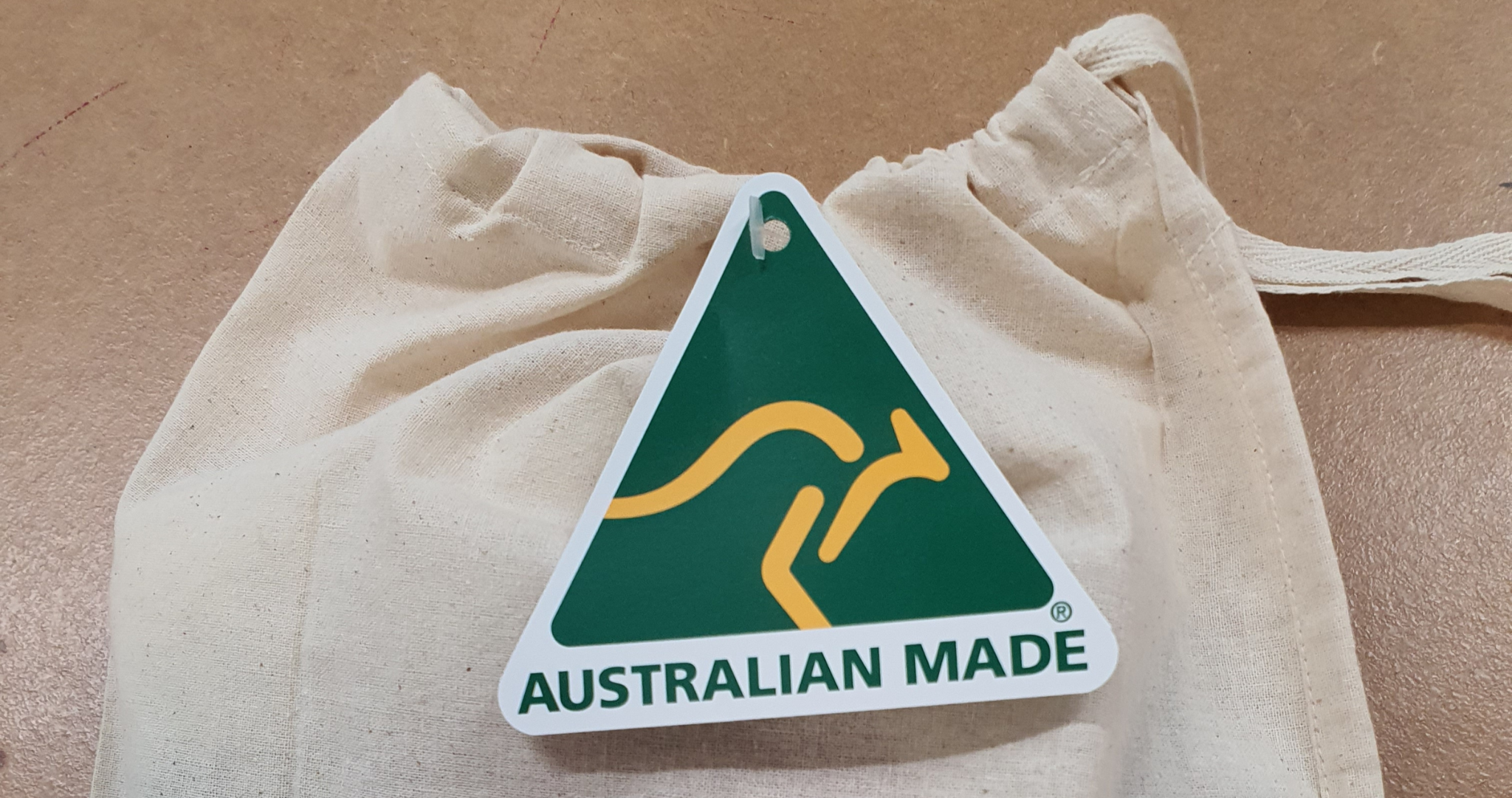 Sustainable packing with Australian Made tag